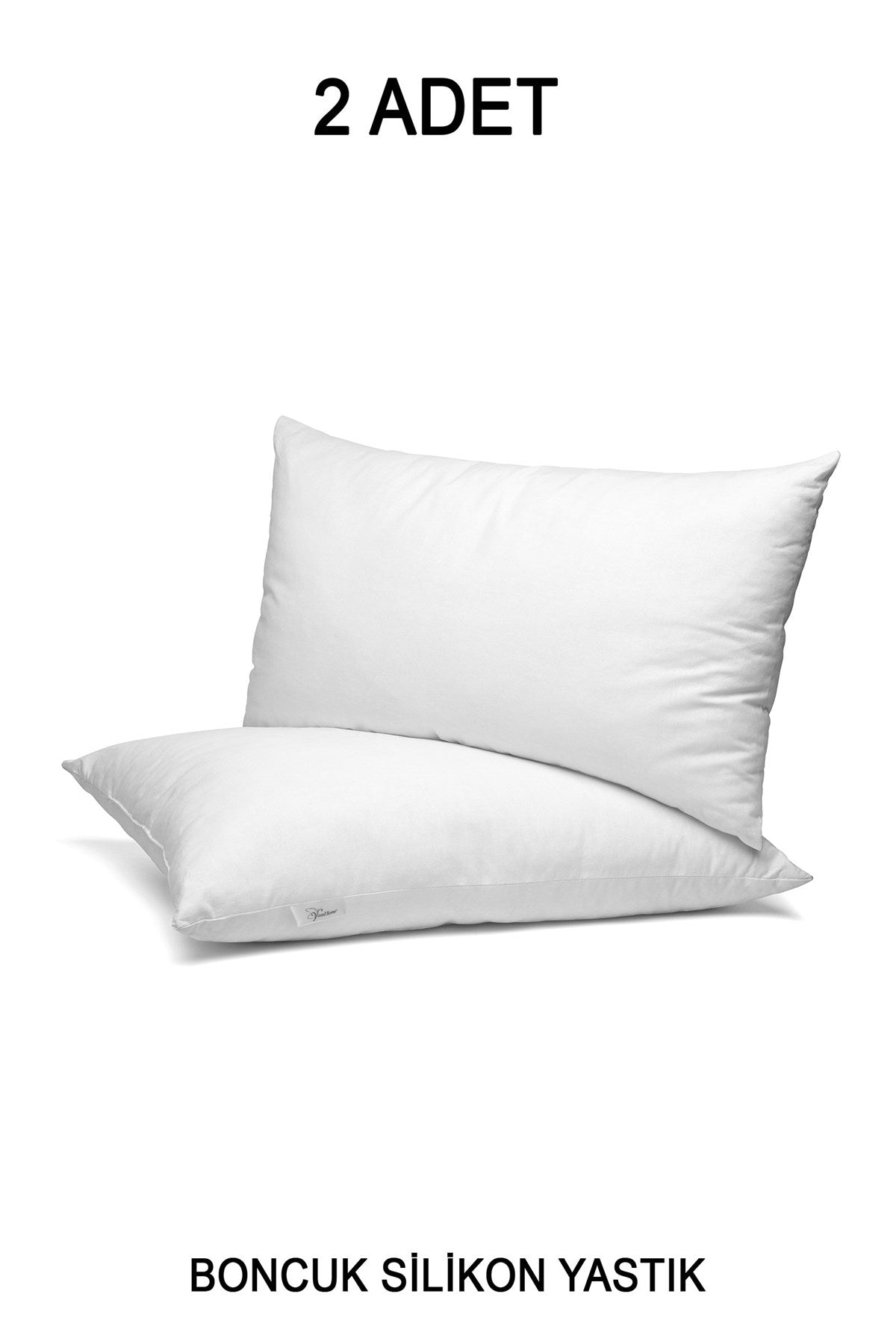 2 Adet Ekonomik Otel Yastığı, Boncuk Silikon 50 x 70