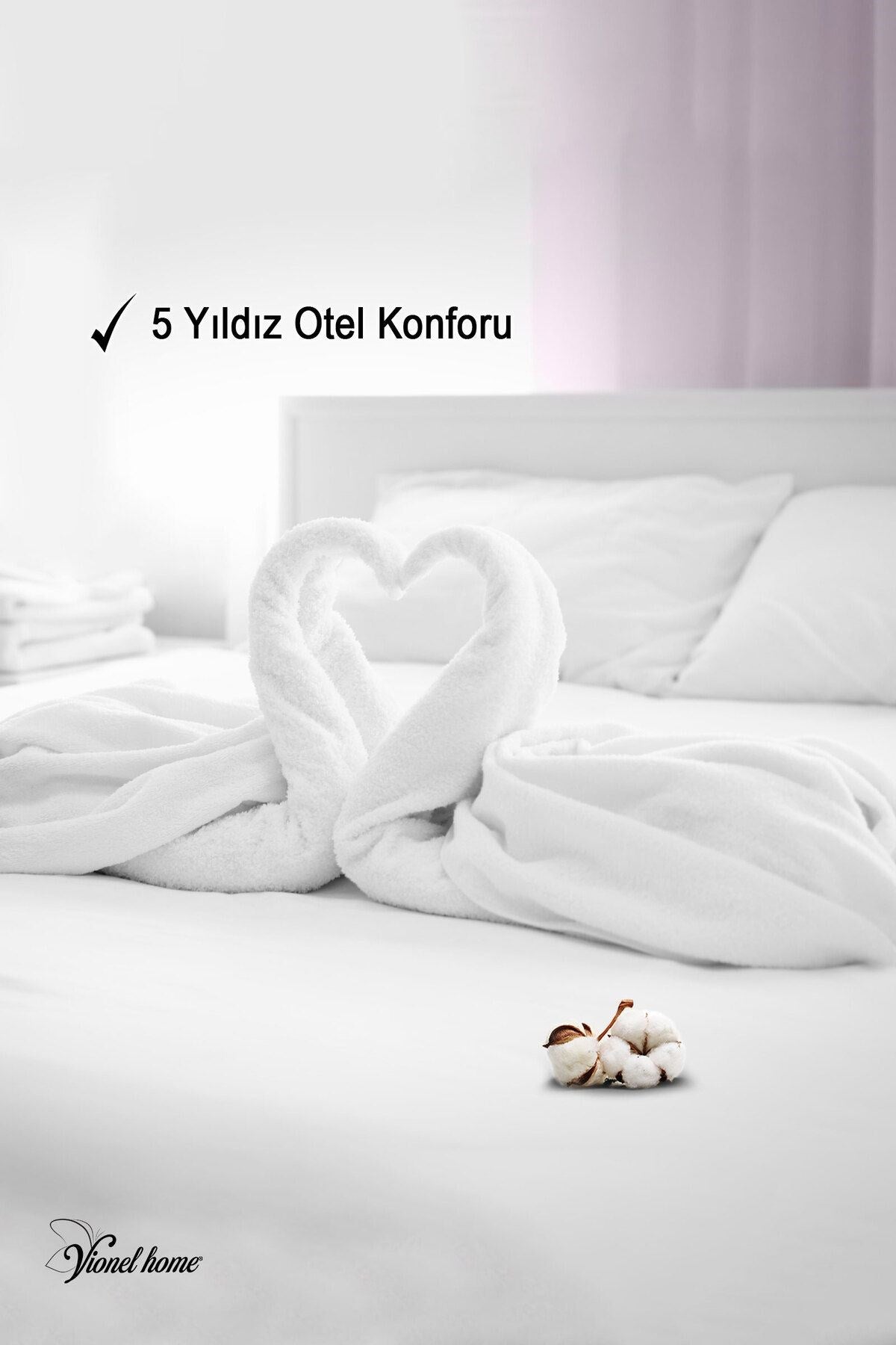 Pamuklu, Beyaz Banyo Havlusu | Spa ve Otel Havlusu (70x140 cm)
