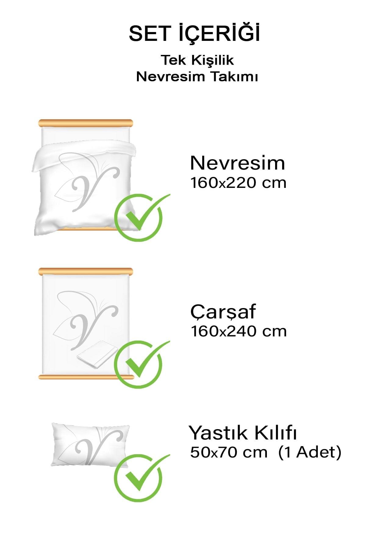 Tek kişilik Araba desenli  Genç Erkek Nevresim Takımı