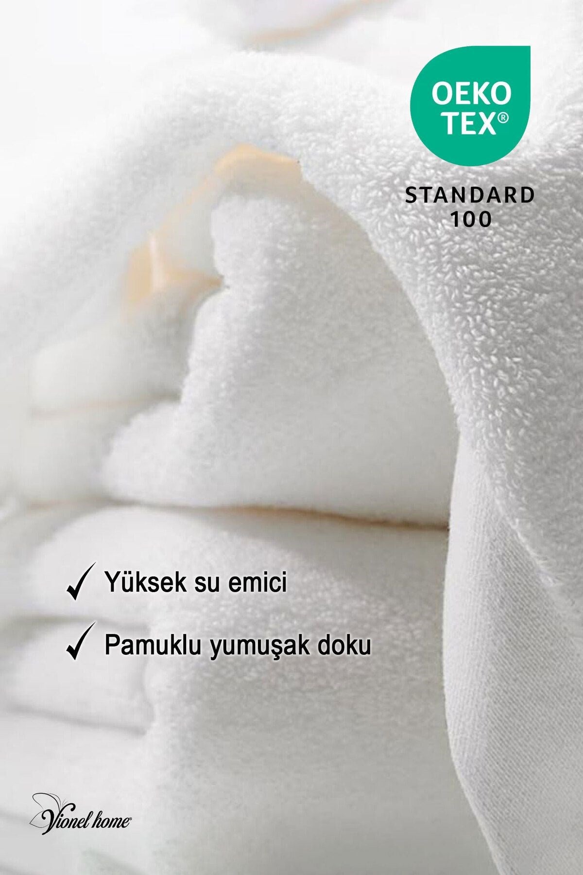 3 Adet | Pamuklu, Beyaz El Havlusu | El, Yüz, Baş Havlusu | Spa ve Otel Havlusu (50x90 Cm)