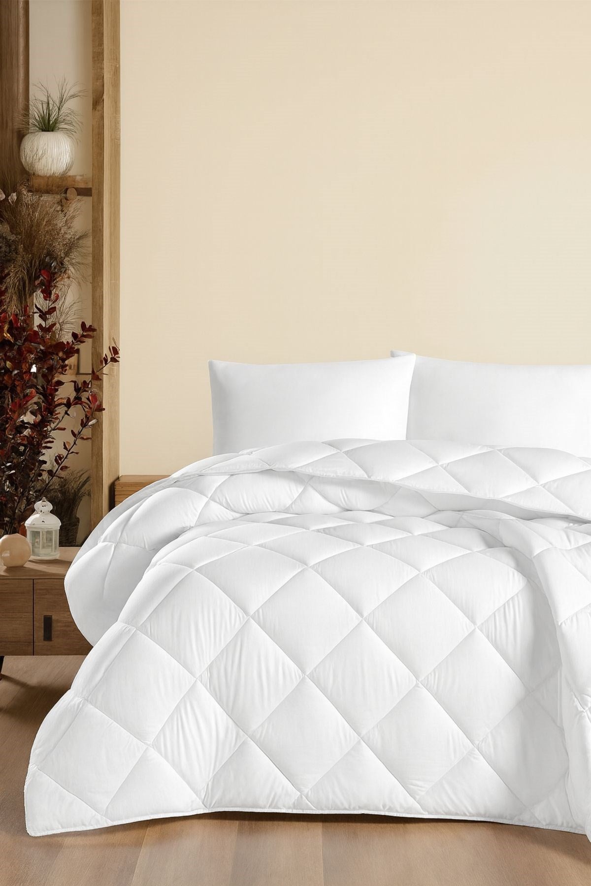 Ecotermo Çift Kişilik Mikrofiber Antialerjik Silikon Yorgan | Çeyizlik | Otel Yorganı |195x215 Cm