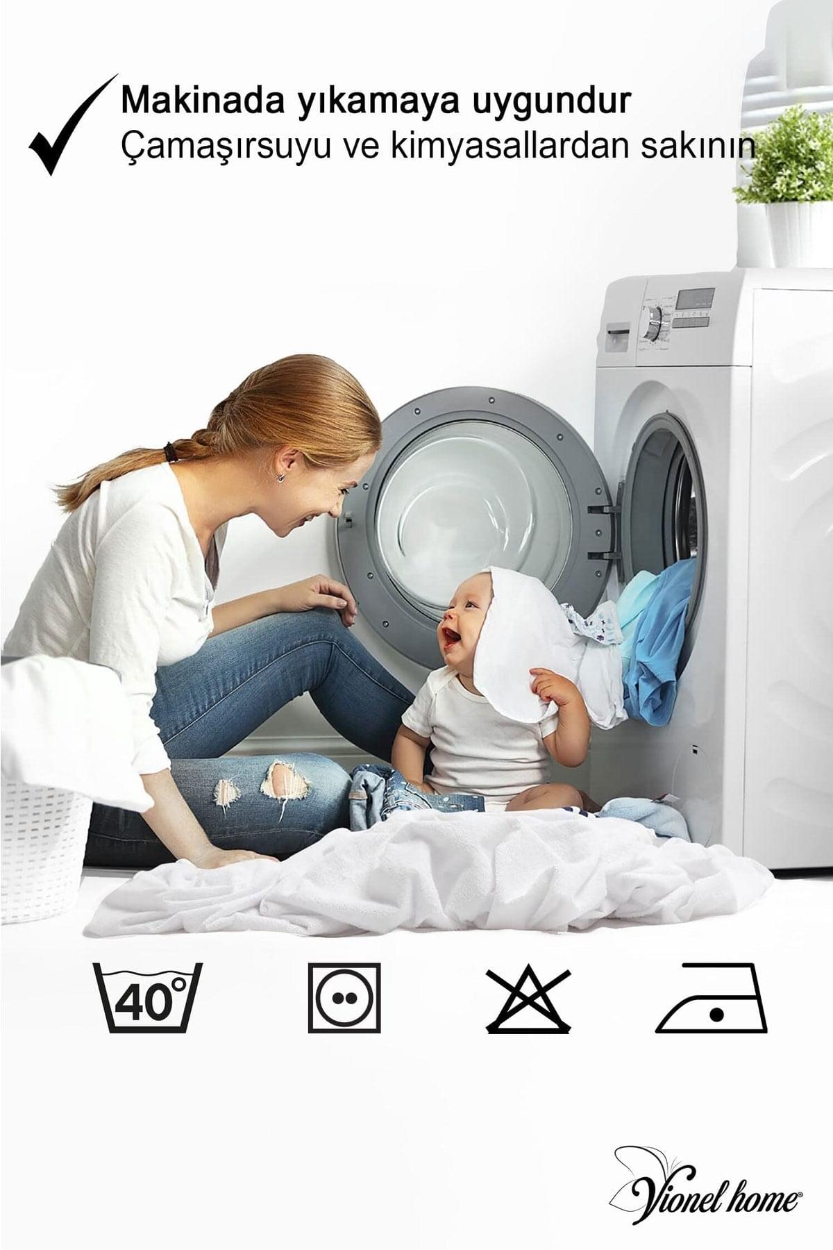 %100 Pamuk Kapitone, Full Kenar,Fitted Yatak Koruyucu Alez